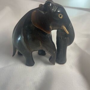 Dark Brown Elephant Figurine  Pen Holder
